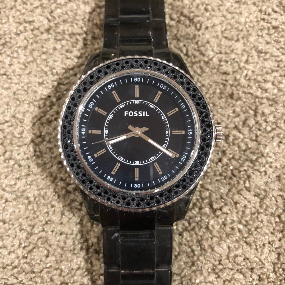 Plastic fossil watch